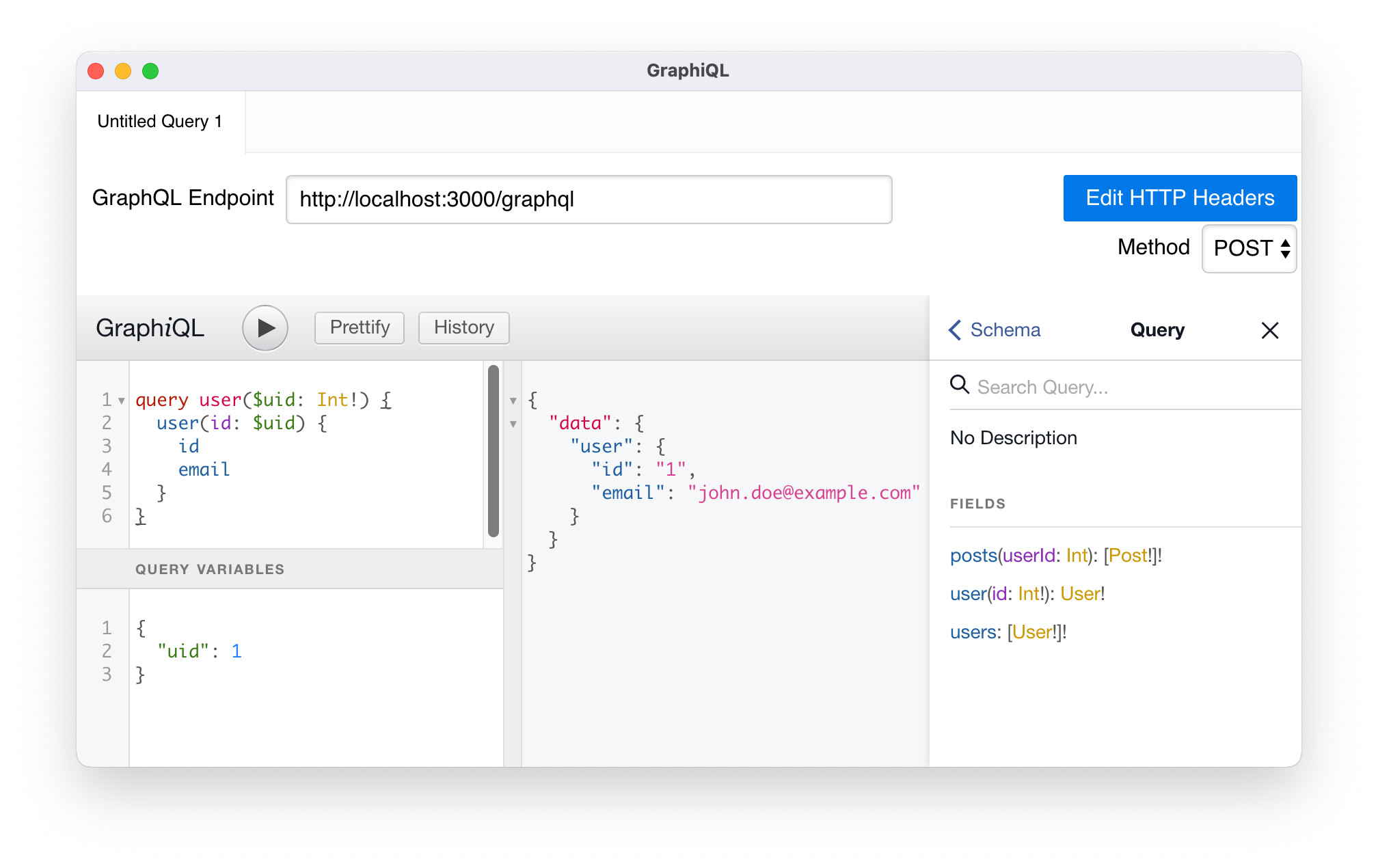 graphiql user with id query