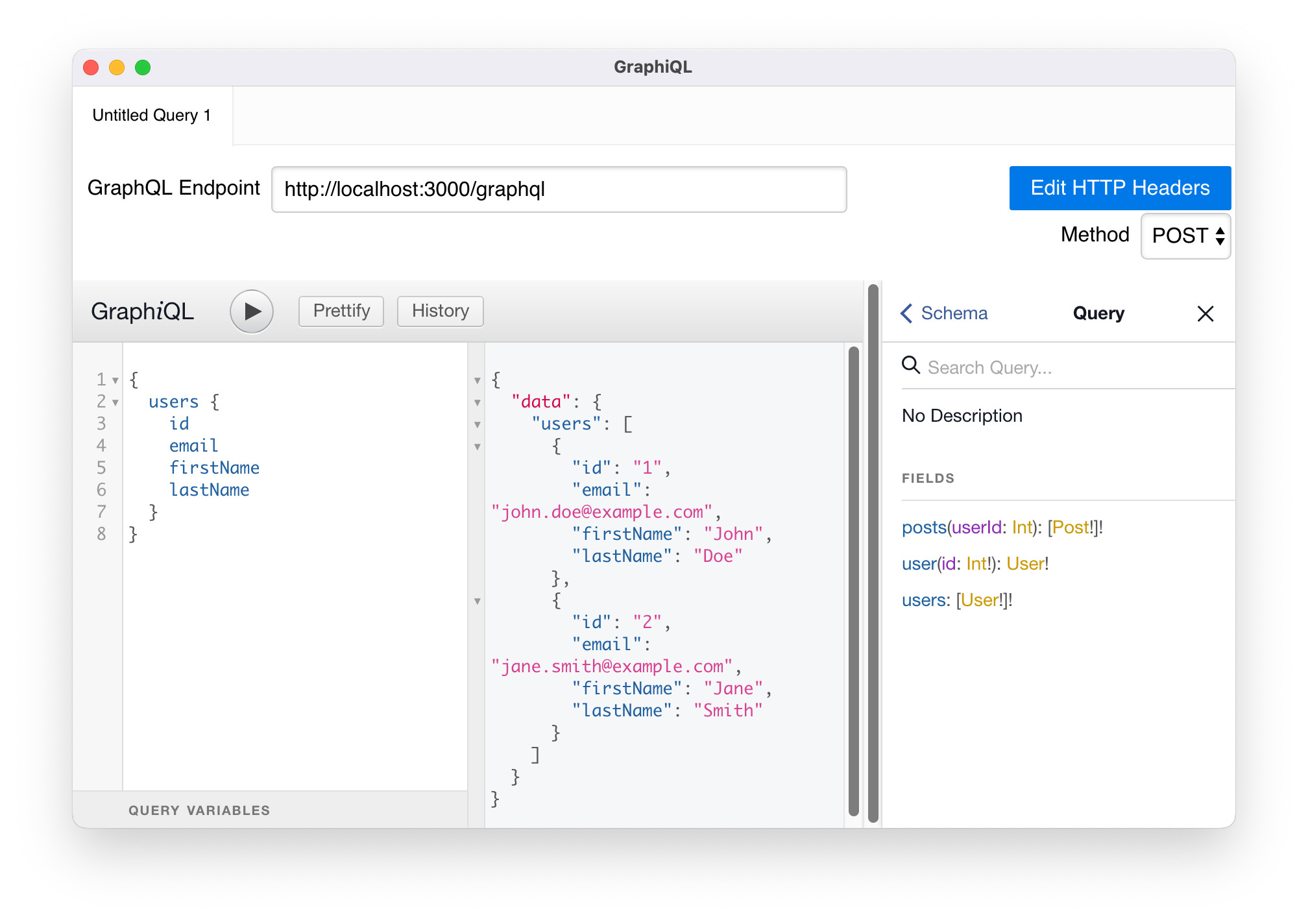 graphiql users query