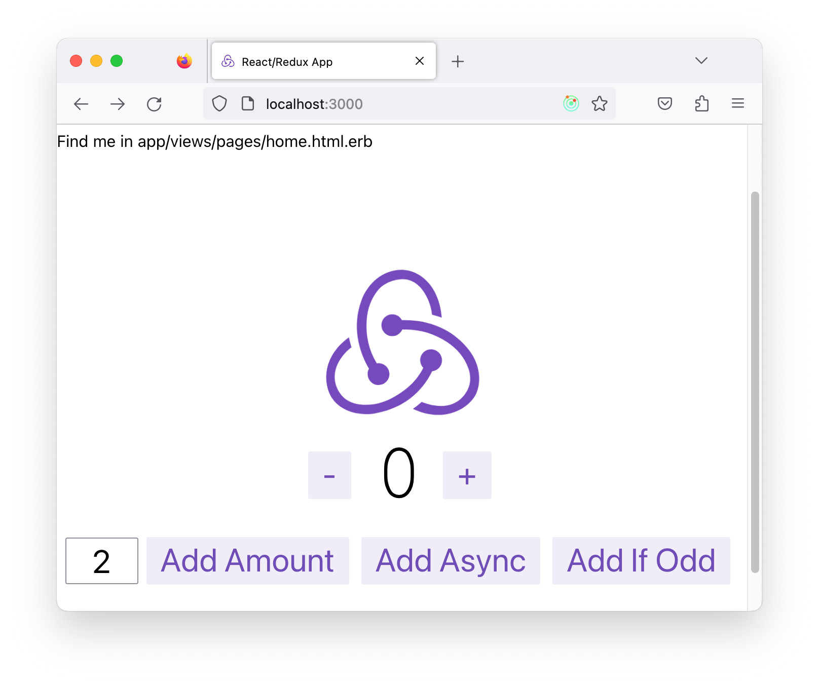img: react redux counter app