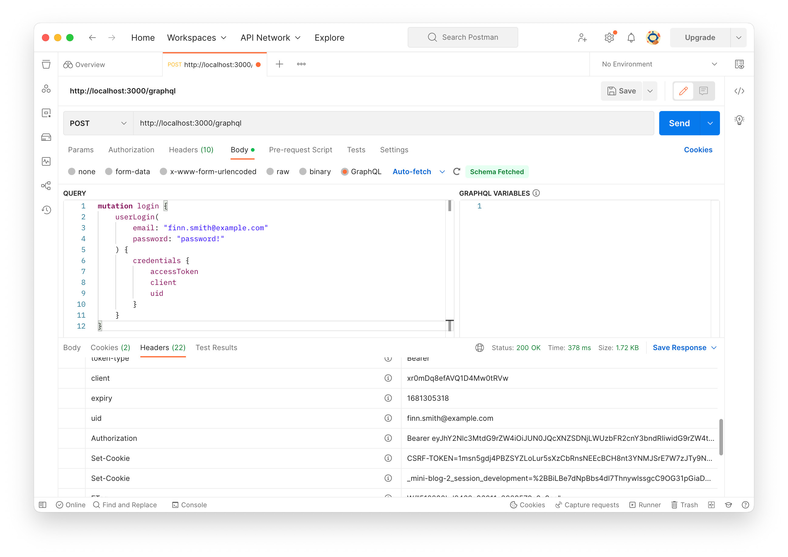 img: postman login query cookie session