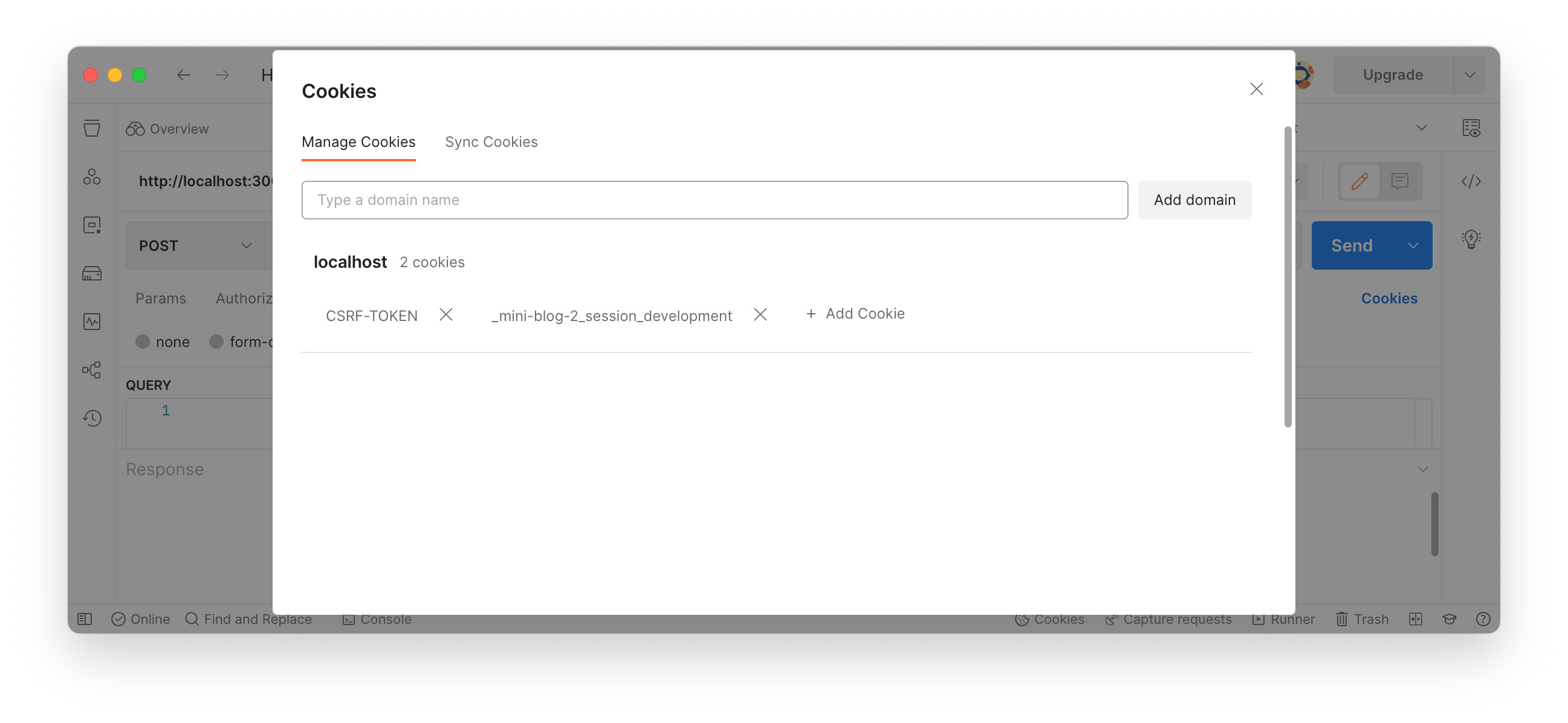 img: postman schema fetch cookie session